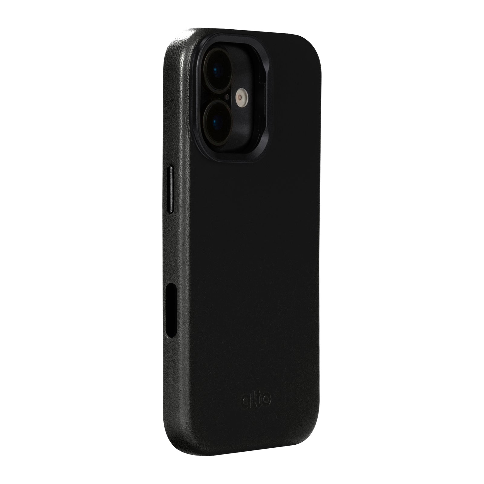 iPhone 17 - Uplop 磁吸支架皮革手機殼 - 渡鴉黑