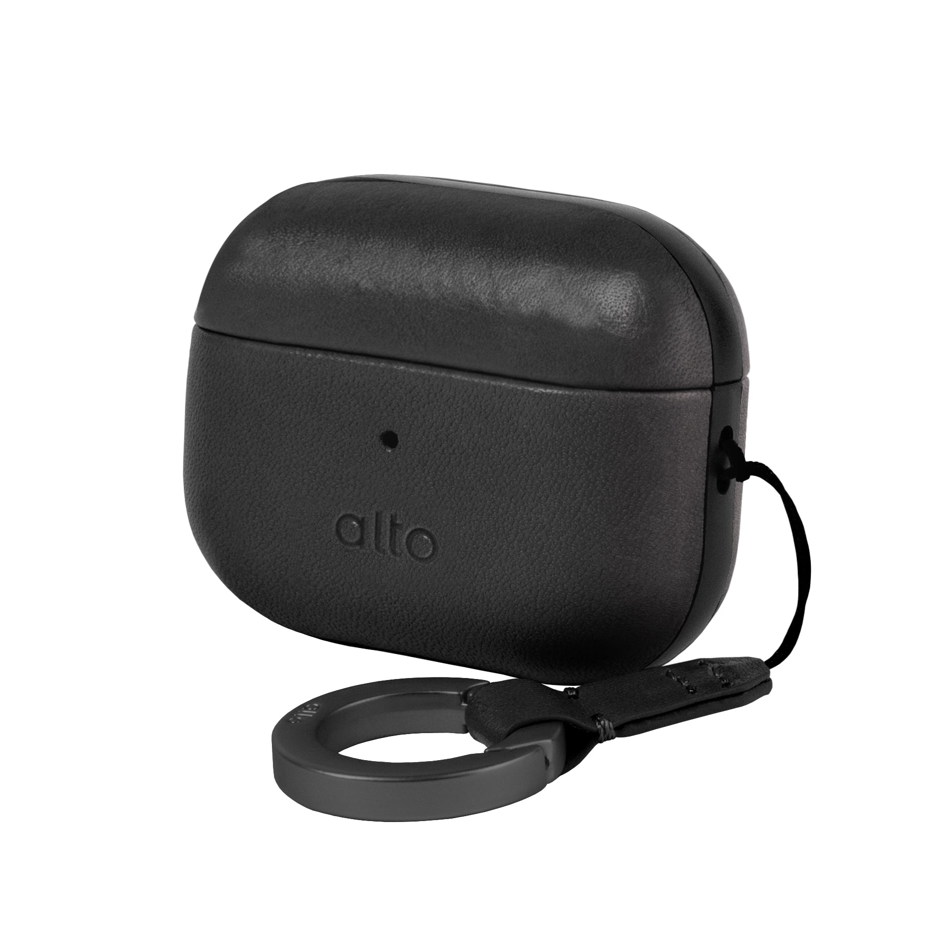 AirPods Pro 2 皮革保護套 - 渡鴉黑