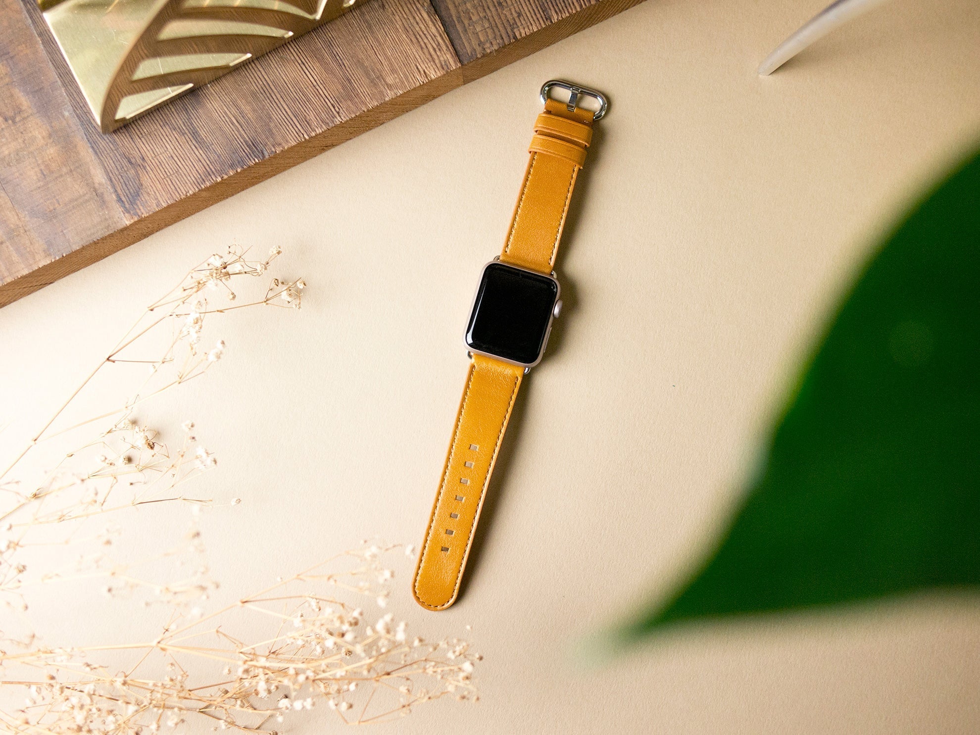 惜福品 - Apple Watch 皮革錶帶 - 38-42mm - 焦糖棕