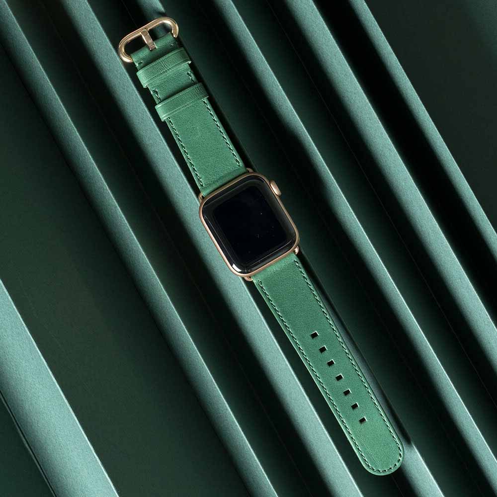 惜福品 - Apple Watch 皮革錶帶 - 38-42mm - 森林綠
