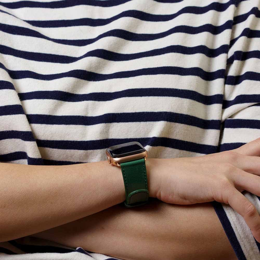 惜福品 - Apple Watch 皮革錶帶 - 38-42mm - 森林綠