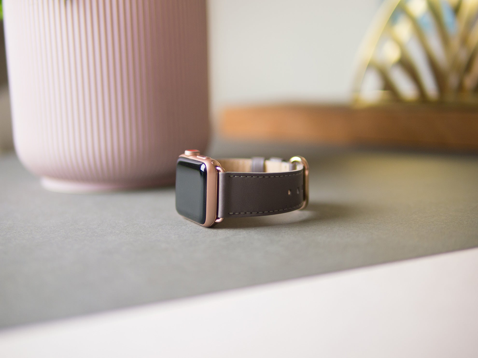 惜福品 - Apple Watch 皮革錶帶 - 38-42mm - 礫石灰