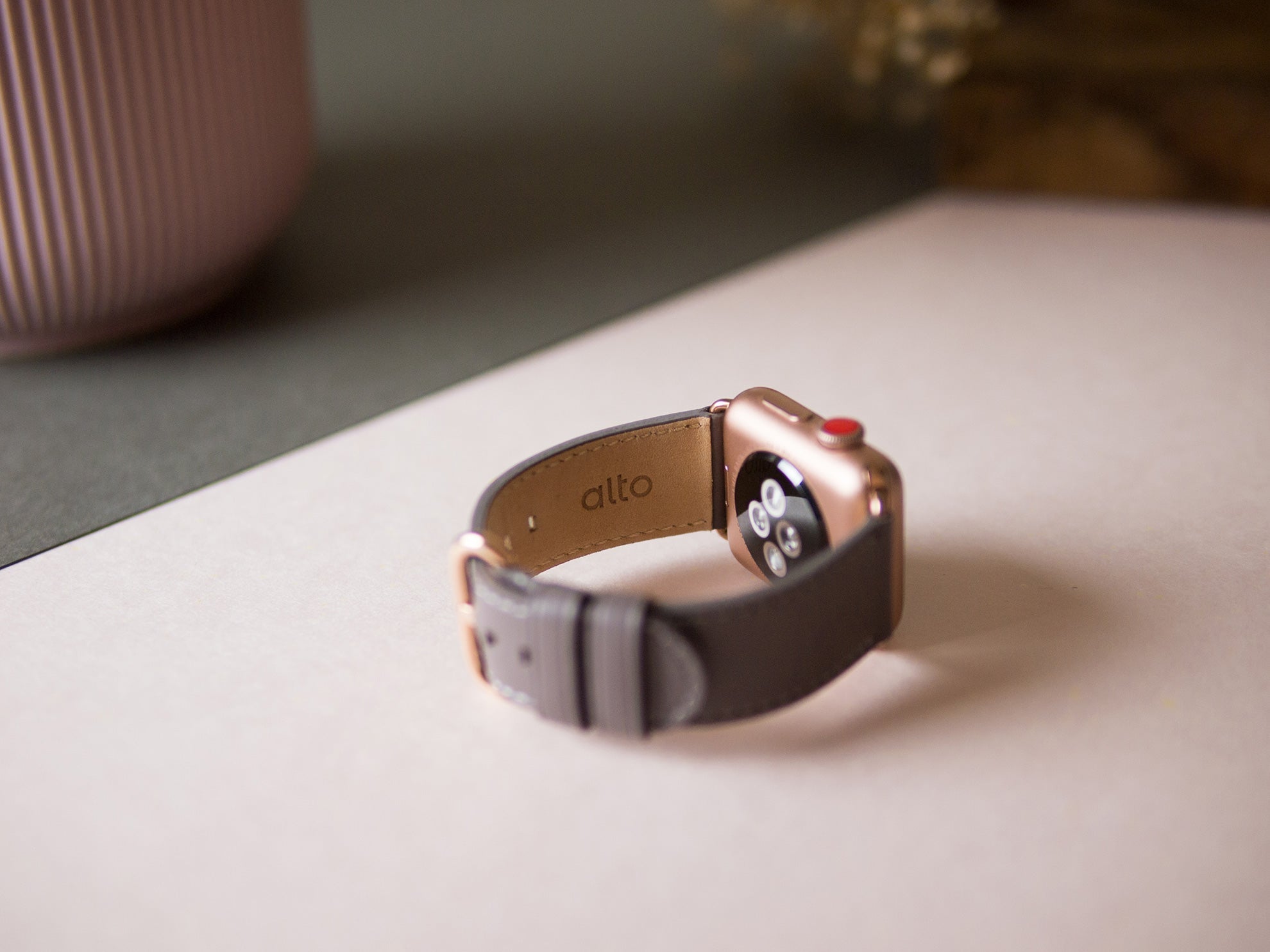 惜福品 - Apple Watch 皮革錶帶 - 38-42mm - 礫石灰