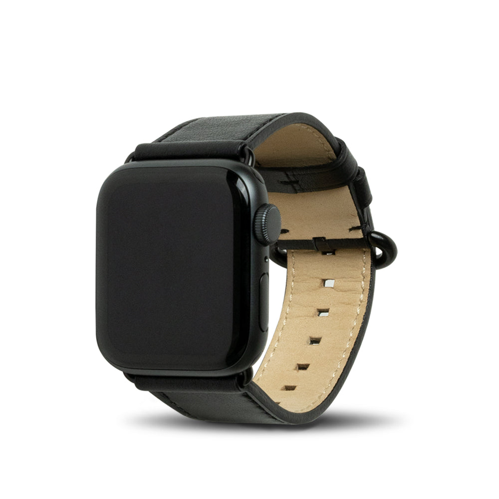 Alto Apple Watch 皮革錶帶 - 38/40/41mm - 渡鴉黑