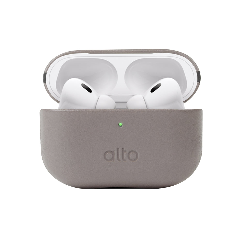 AirPods Pro 2 皮革保護套 - 礫石灰