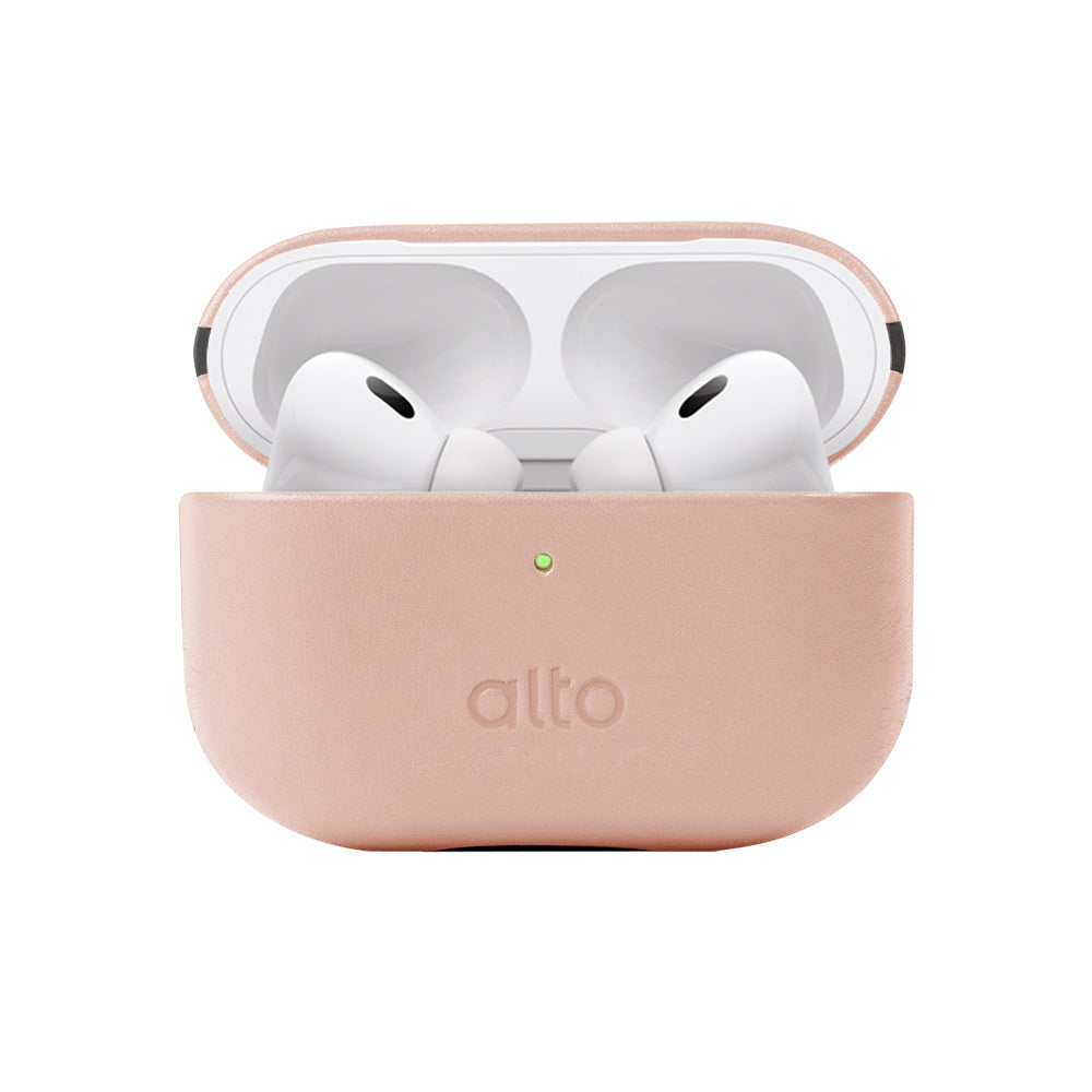 AirPods Pro 2 皮革保護套 - 霧粉色