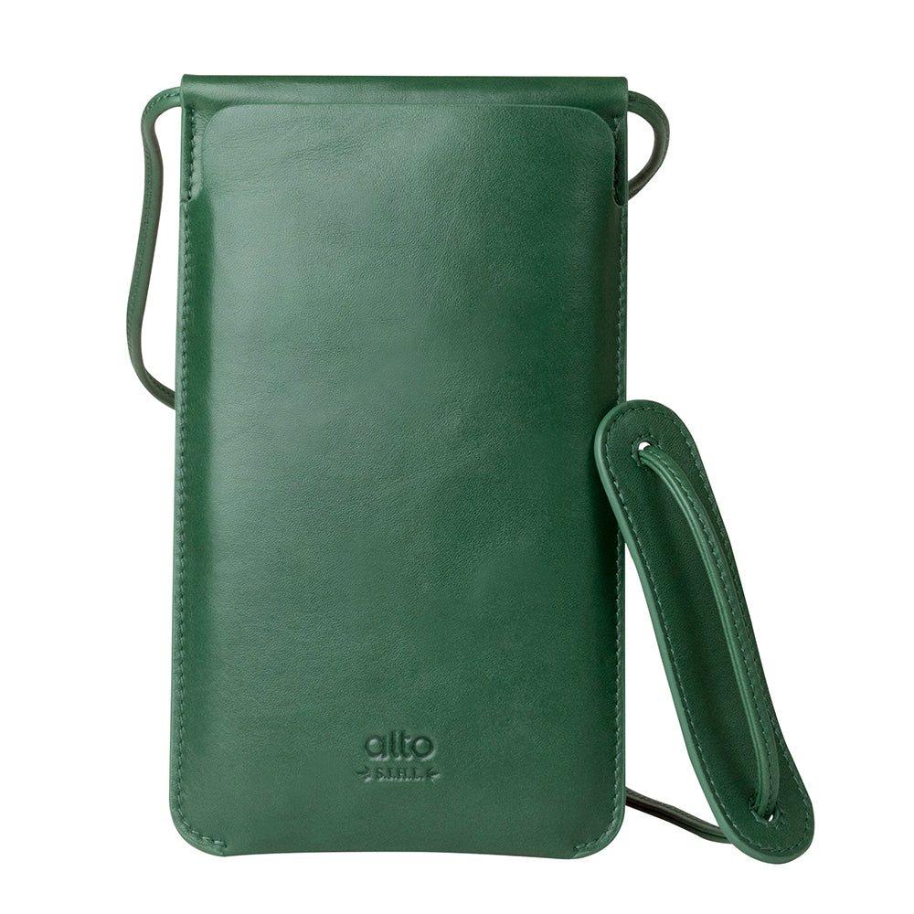 惜福品 - 皮革輕便手機隨身包 - 森林綠