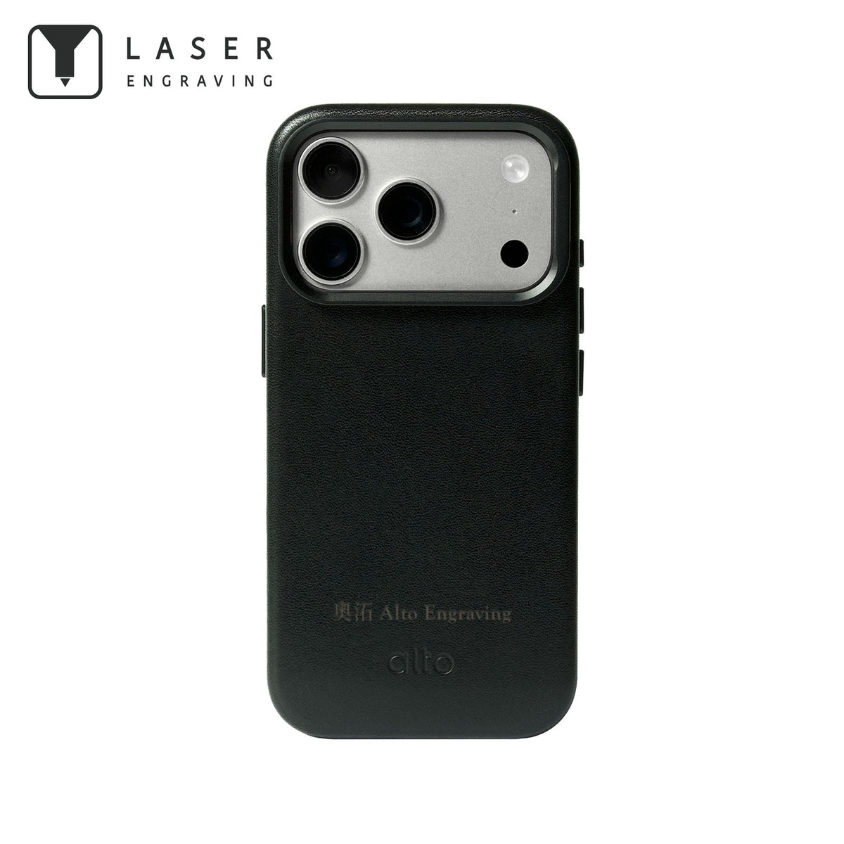 iPhone 18 Pro/17 Pro - Uplop 磁吸支架皮革手機殼 - 渡鴉黑