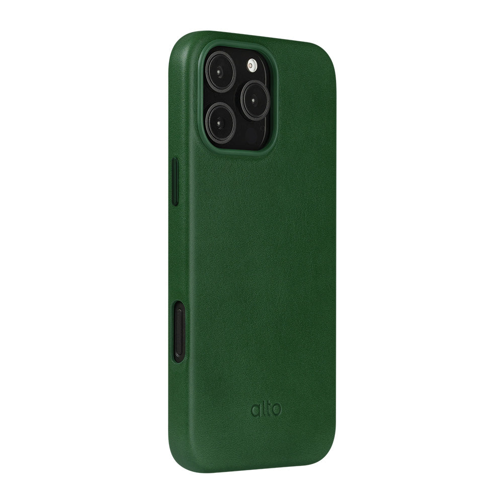 iPhone 16 Pro Max - Clop 磁吸皮革手機殼 - 森林綠