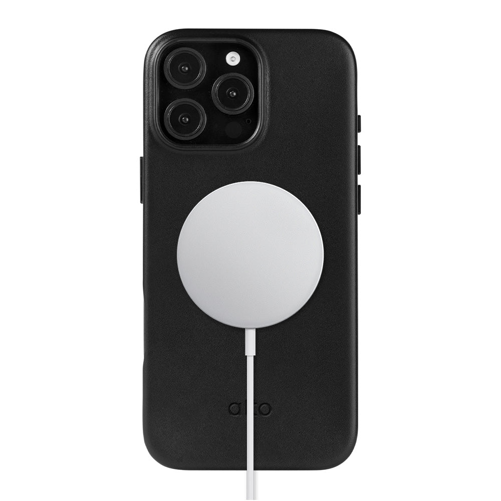 惜福品 - iPhone 16 Pro Max - Clop 磁吸皮革手機殼 - 渡鴉黑