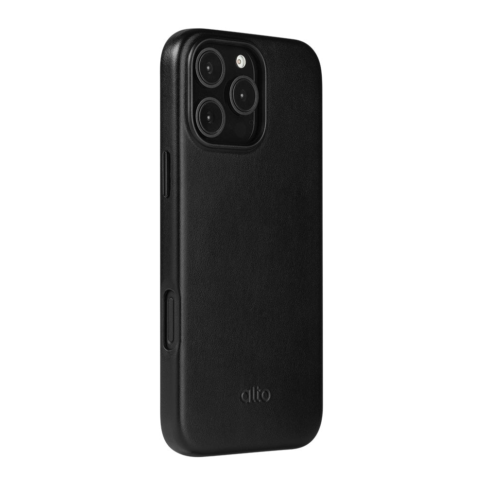 iPhone 16 Pro Max - Clop 磁吸皮革手機殼 - 渡鴉黑