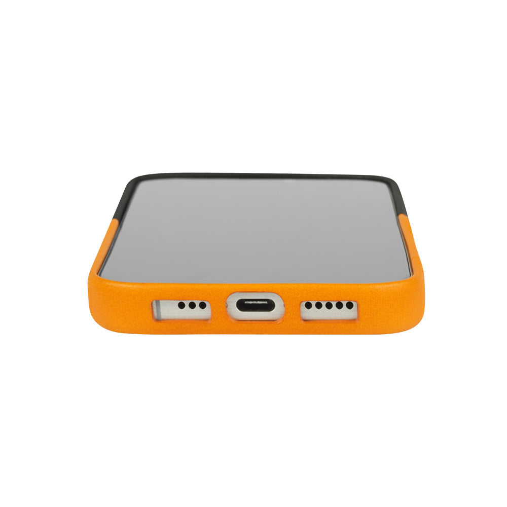 iPhone 16 Pro - Metro 插卡皮革手機殼 - 焦糖棕/渡鴉黑