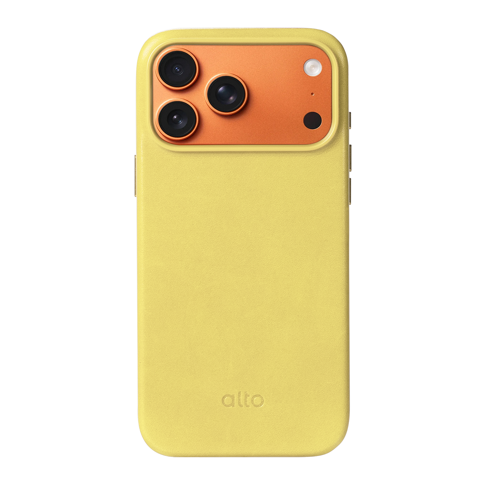 iPhone 17 Pro Max - Clop 磁吸皮革手機殼 - 晨曦黃