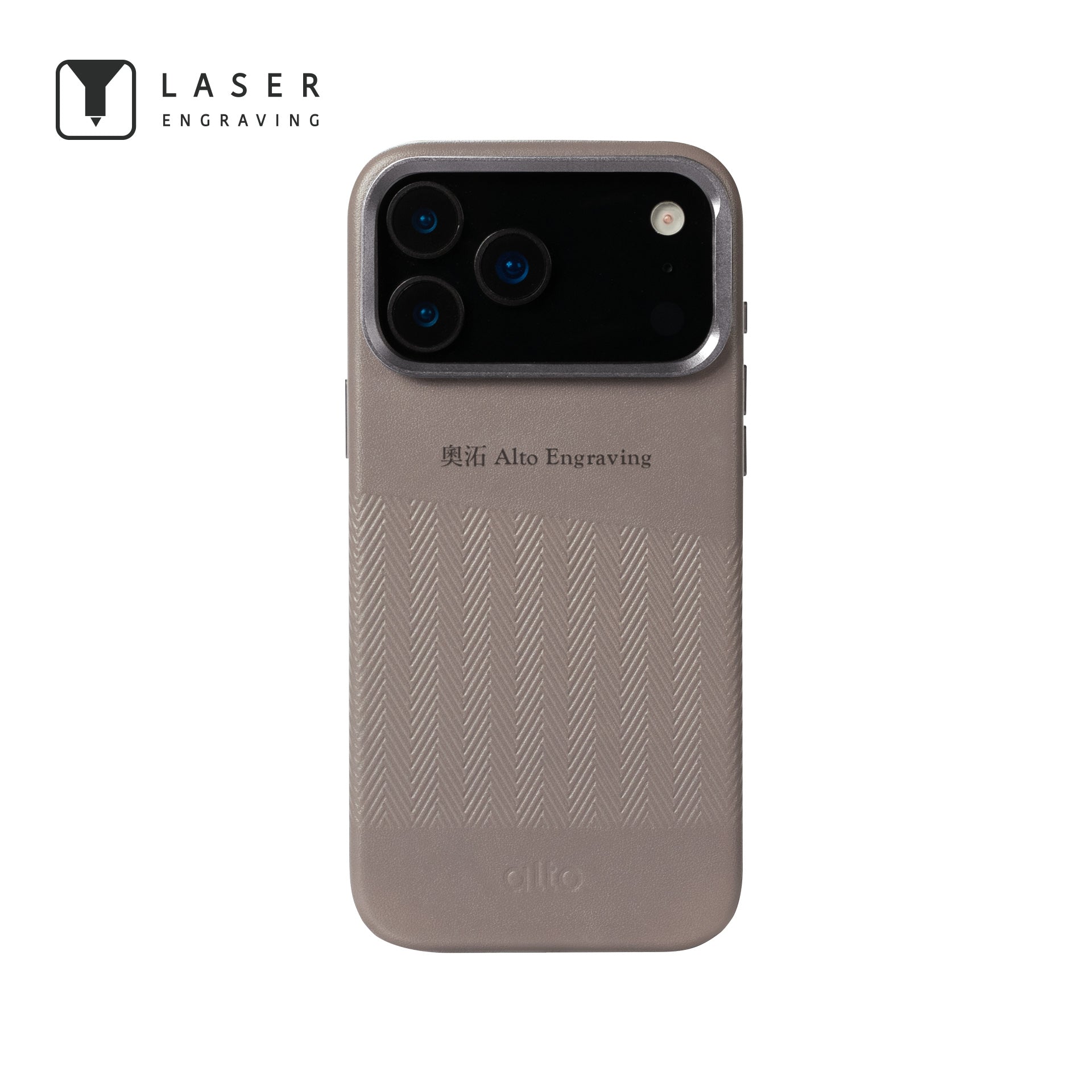 iPhone 17 Pro Max - Herring 磁吸支架皮革手機殼 - 礫石灰