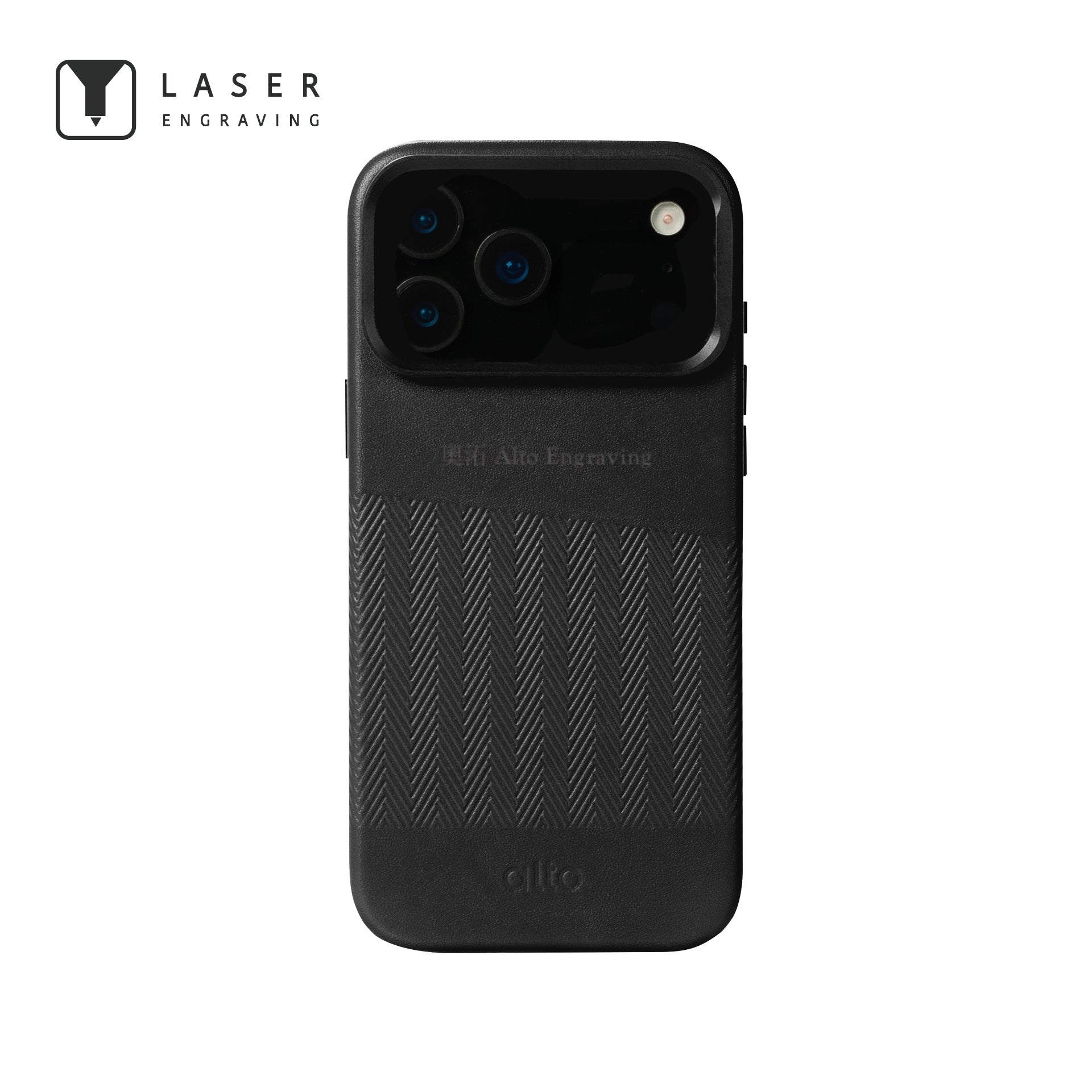 iPhone 17 Pro Max - Herring 磁吸支架皮革手機殼 - 渡鴉黑