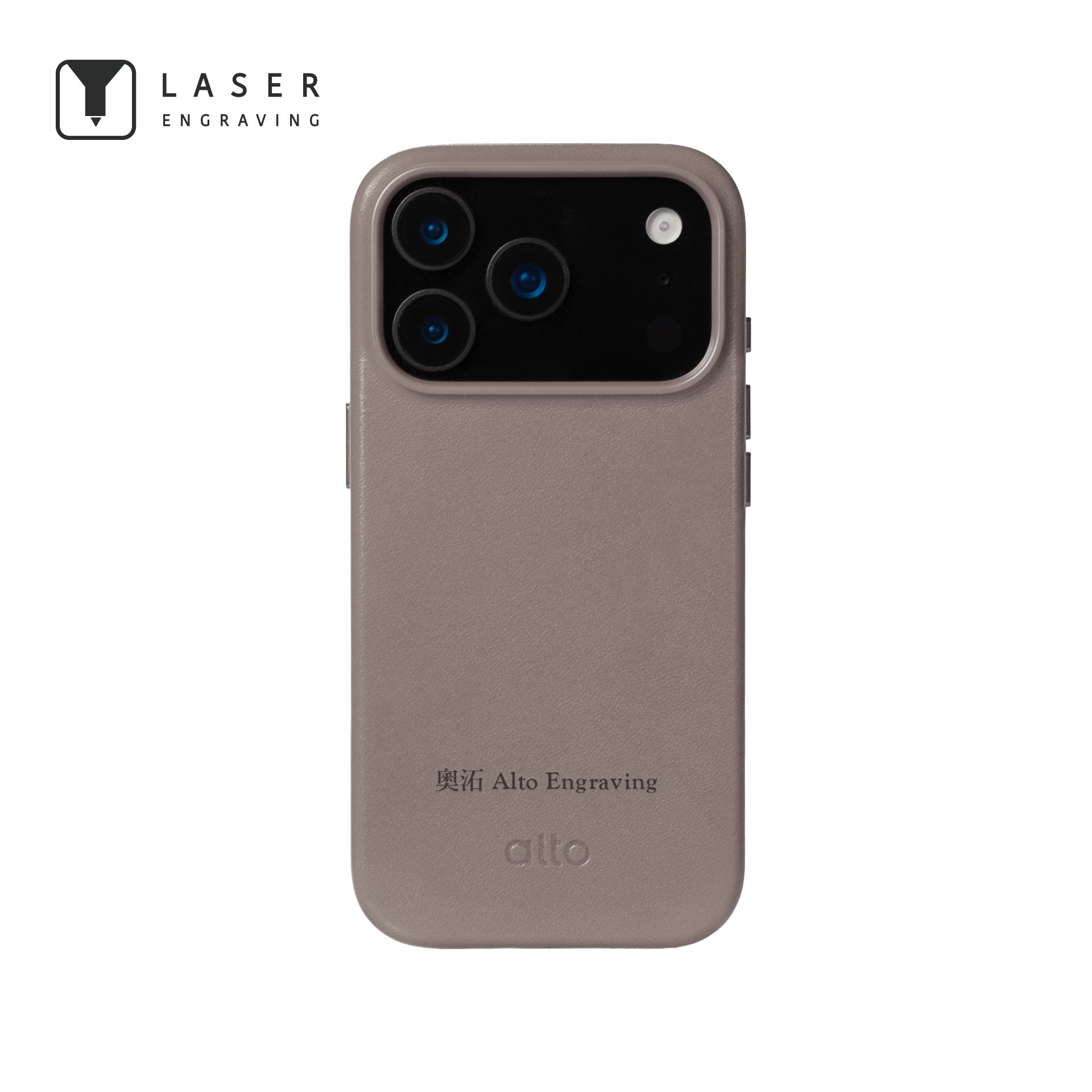 iPhone 17 Pro - Clop 磁吸皮革手機殼 - 礫石灰