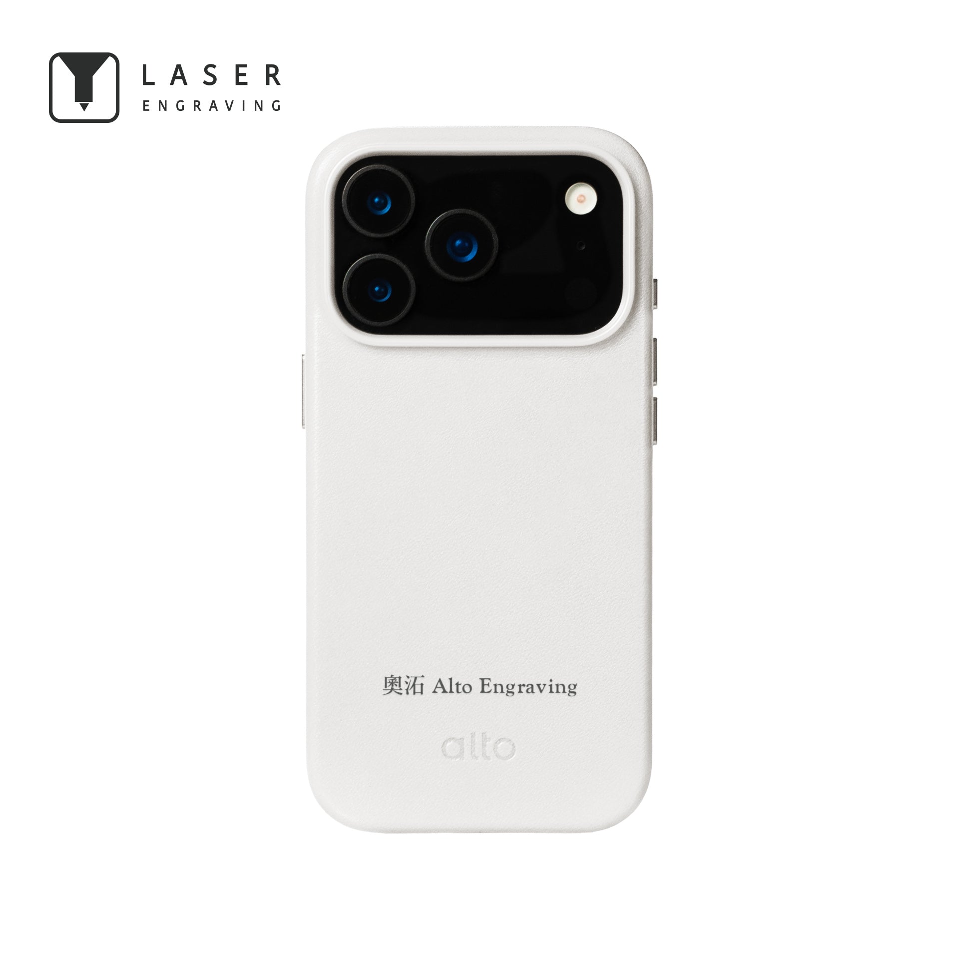 iPhone 17 Pro - Clop 磁吸皮革手機殼 - 霜月白