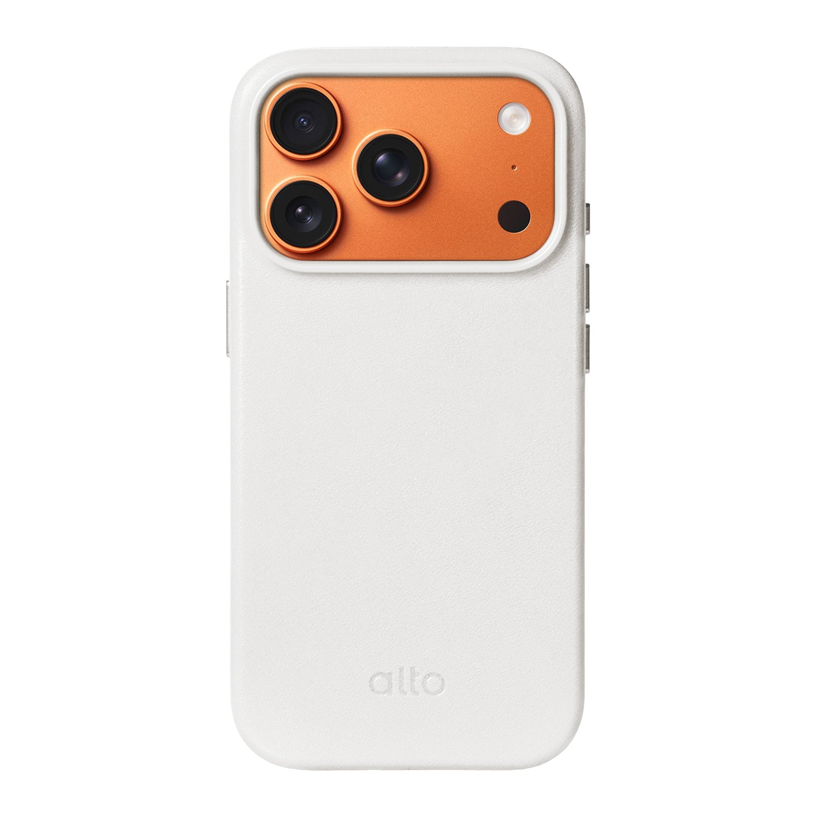 iPhone 17 Pro - Clop 磁吸皮革手機殼 - 霜月白