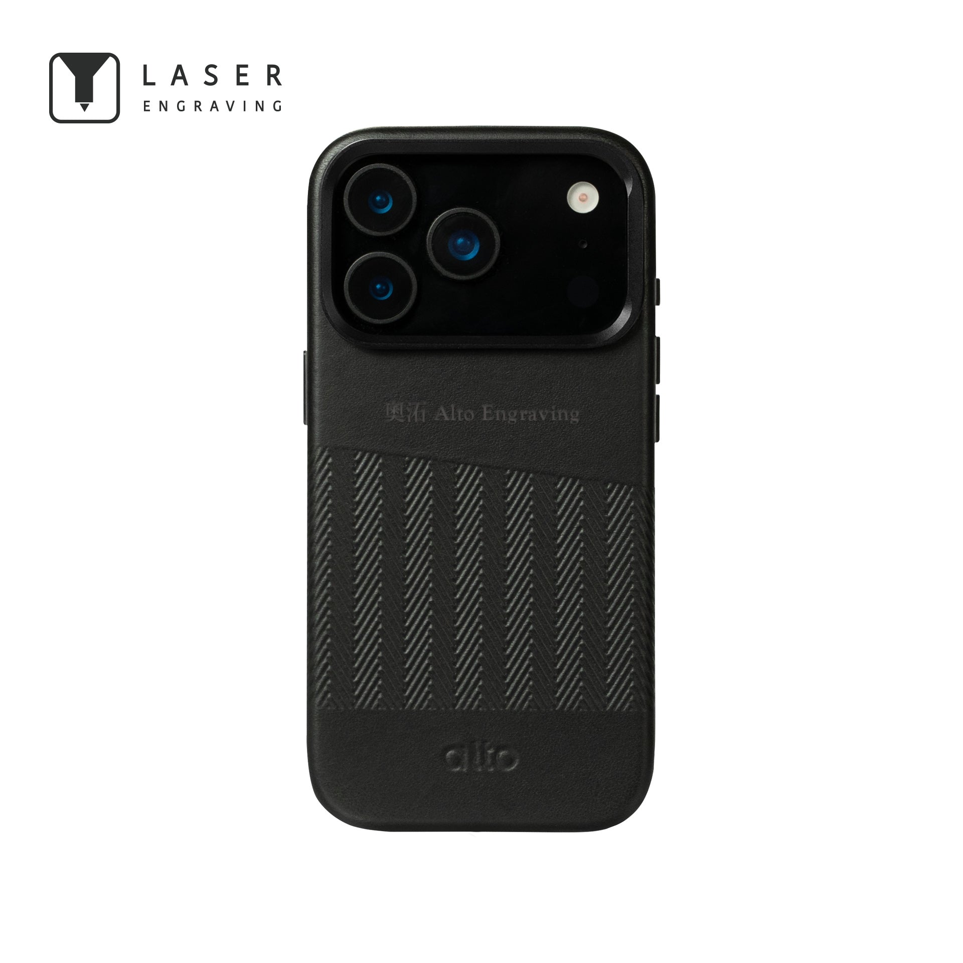 iPhone 17 Pro - Herring 磁吸支架皮革手機殼 - 渡鴉黑