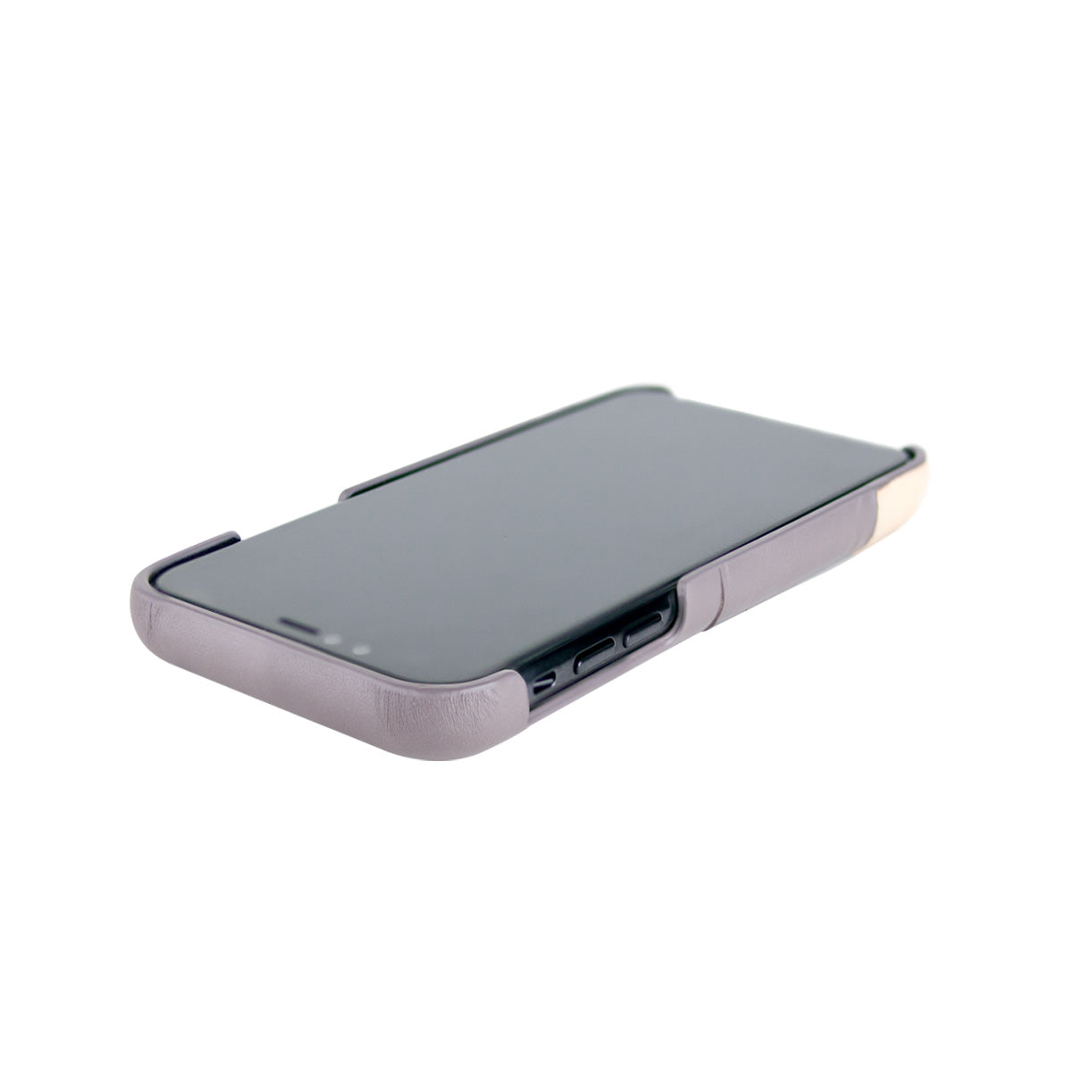 iPhone 11 Pro - Metro 插卡式皮革手機殼 - 礫石灰/本色