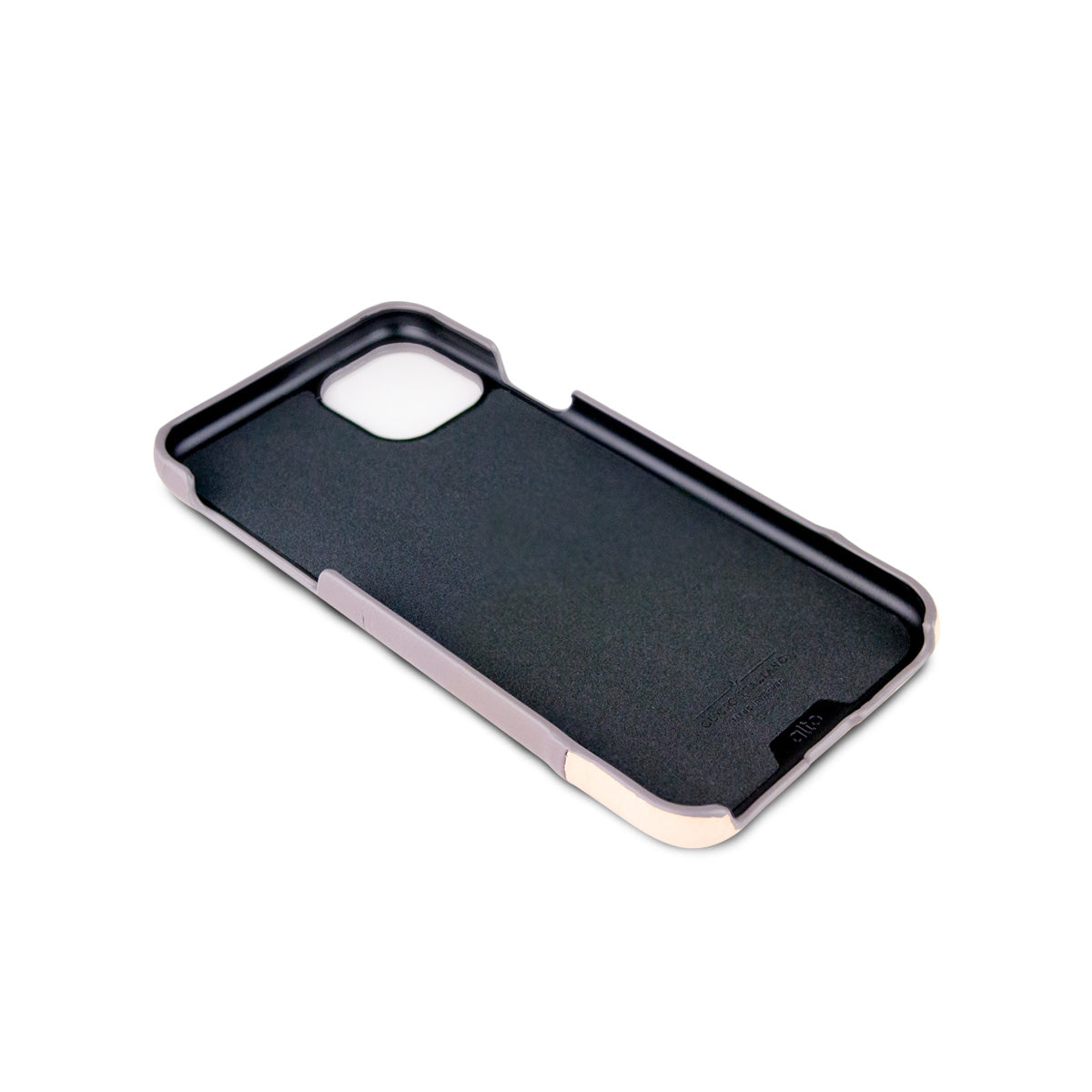 iPhone 11 Pro - Metro 插卡式皮革手機殼 - 礫石灰/本色