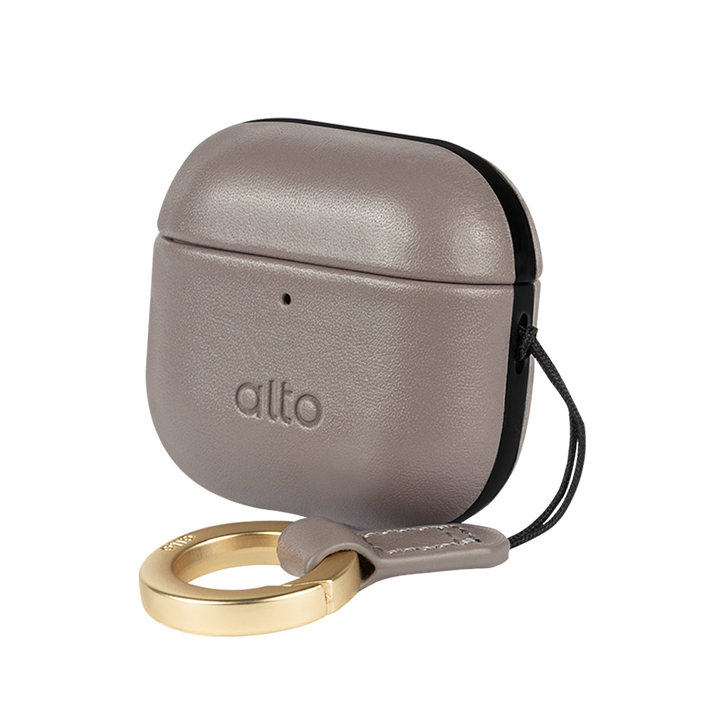 惜福品 - AirPods 4 皮革保護套 - 礫石灰