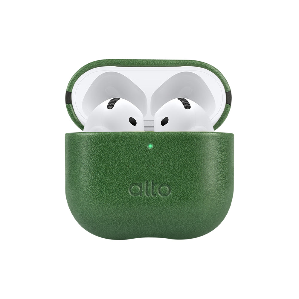 惜福品 - AirPods 4 皮革保護套 - 森林綠