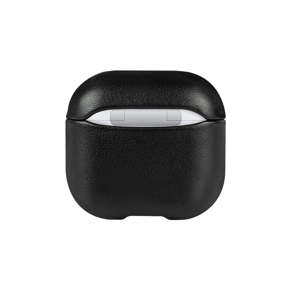 AirPods 4 皮革保護套 - 渡鴉黑