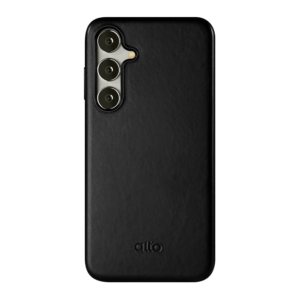 Samsung Galaxy S24 Plus Clop 磁吸皮革手機殼 - 渡鴉黑