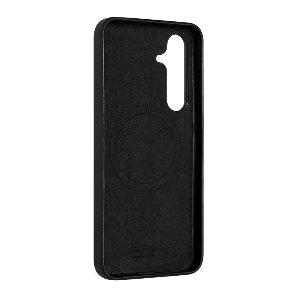 惜福品 - Samsung Galaxy S24 Plus Clop 磁吸皮革手機殼 - 渡鴉黑