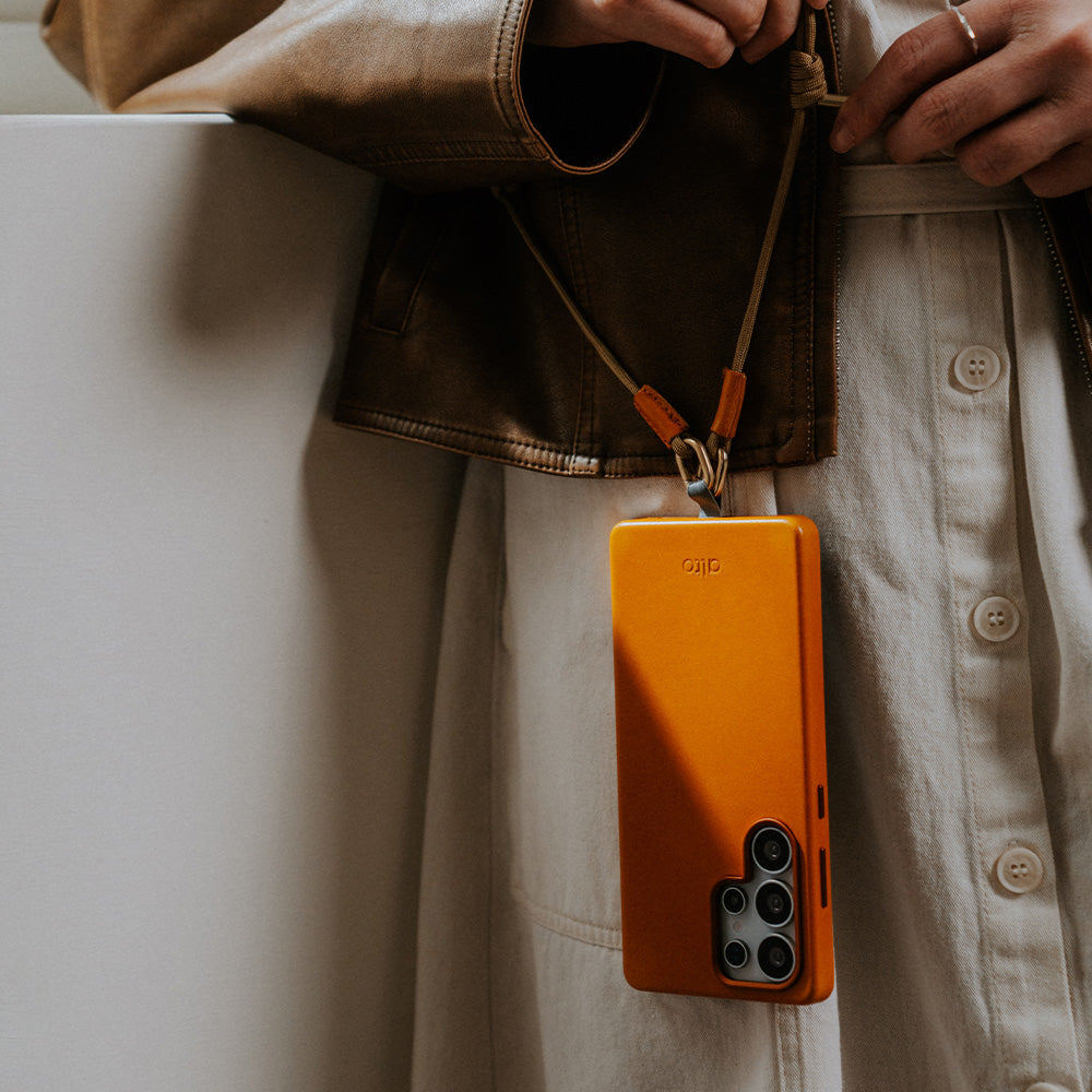 惜福品 - Samsung Galaxy S25 Ultra Clop 磁吸皮革手機殼 - 焦糖棕