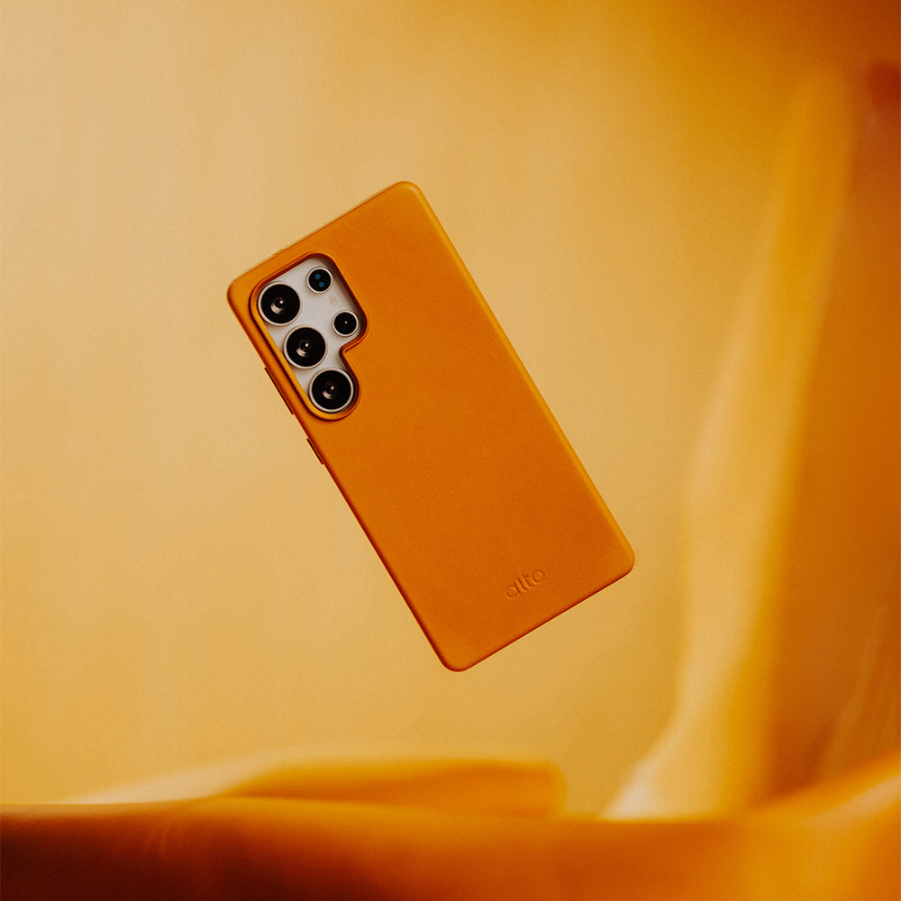 惜福品 - Samsung Galaxy S25 Ultra Clop 磁吸皮革手機殼 - 焦糖棕