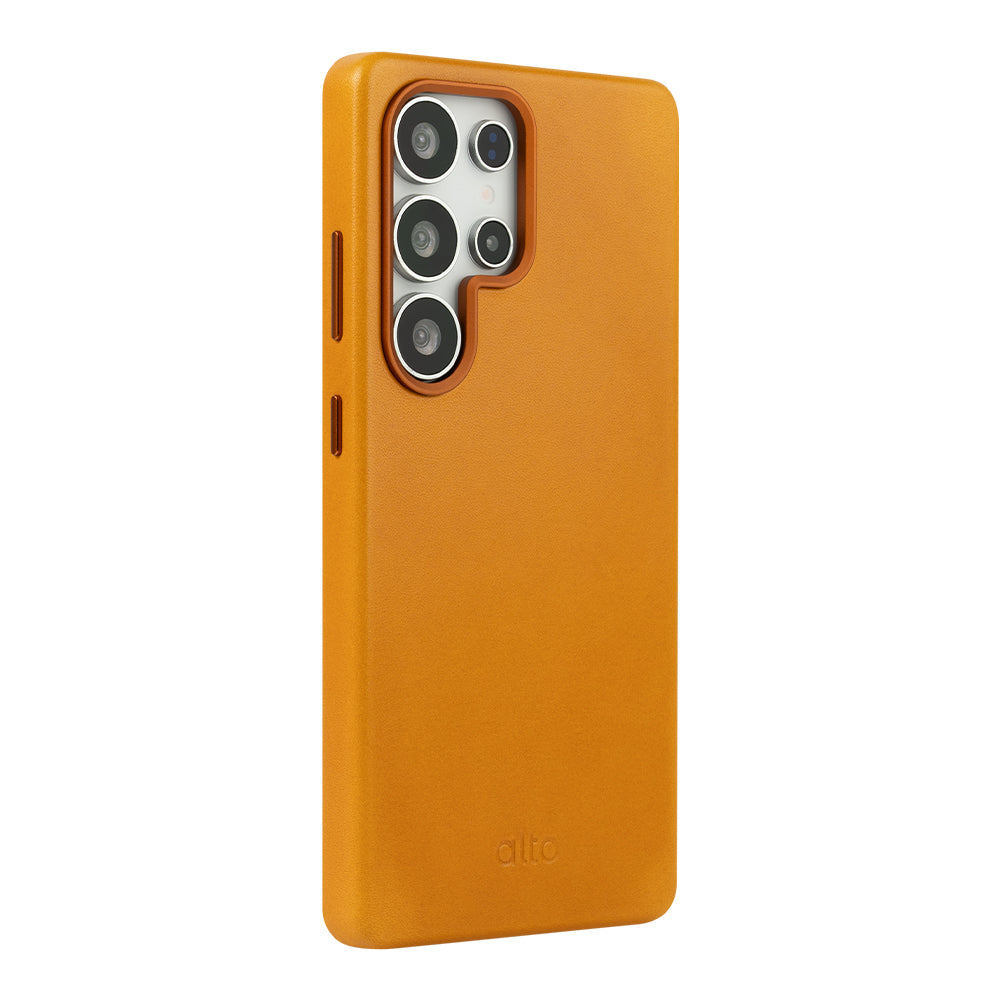 惜福品 - Samsung Galaxy S25 Ultra Clop 磁吸皮革手機殼 - 焦糖棕