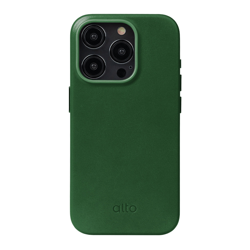 iPhone 15 Pro - Clop 磁吸皮革手機殼 - 森林綠