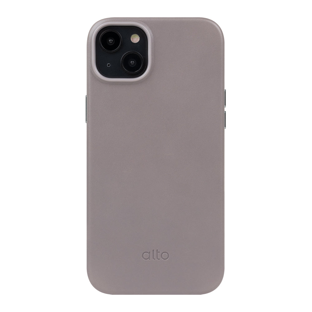iPhone 14 Plus - Original 經典皮革手機殼 - 礫石灰
