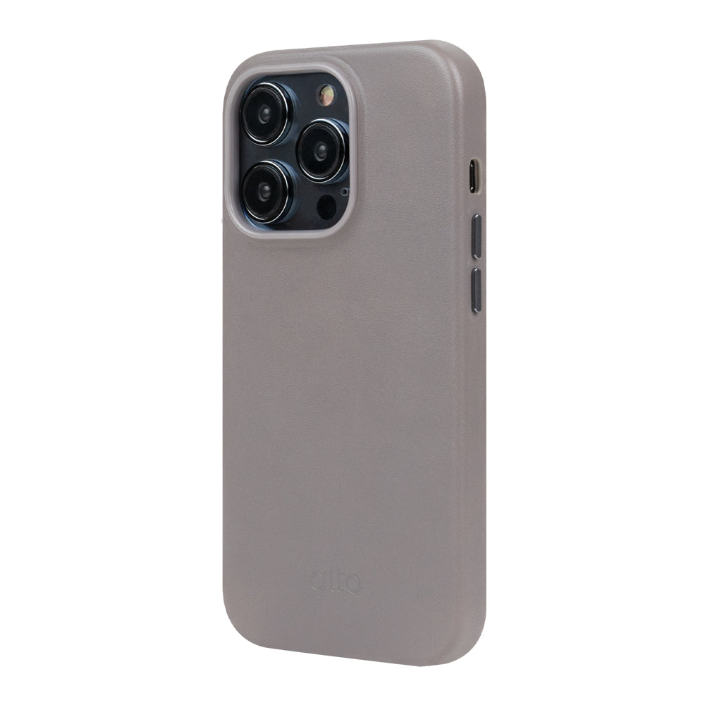 iPhone 14 Pro Max - Original 經典皮革手機殼 - 礫石灰