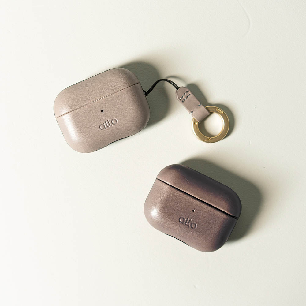 Alto AirPods Pro 2 皮革保護套 - 礫石灰