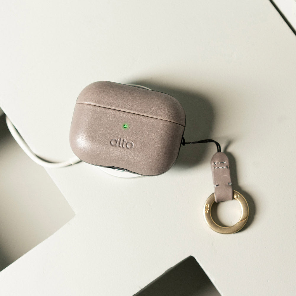 Alto AirPods Pro 2 皮革保護套 - 礫石灰