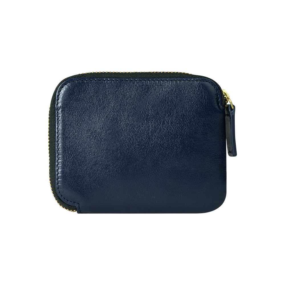 惜福品 - 皮革收納錢包 - 海軍藍