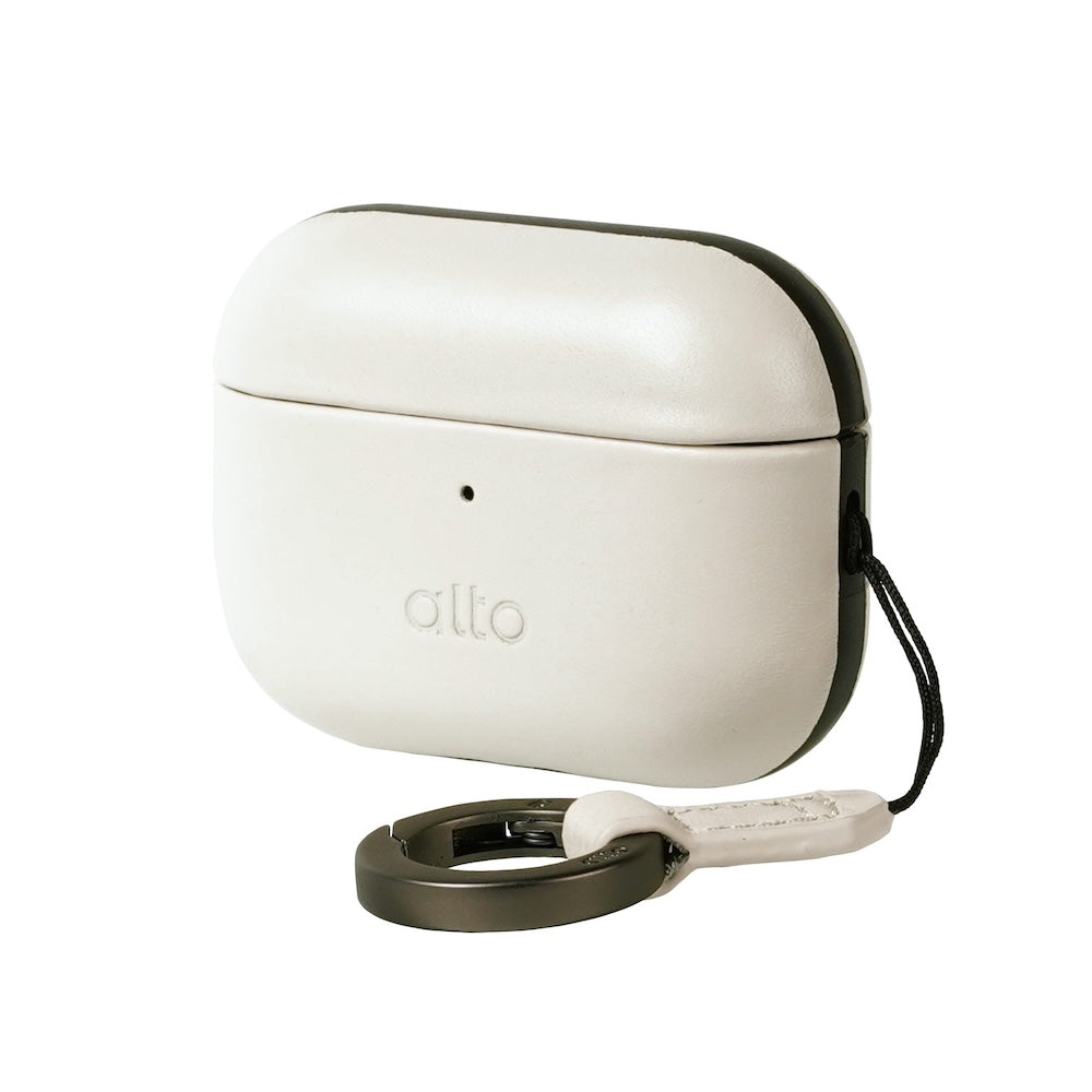 AirPods Pro 3 皮革保護套 - 霜月白