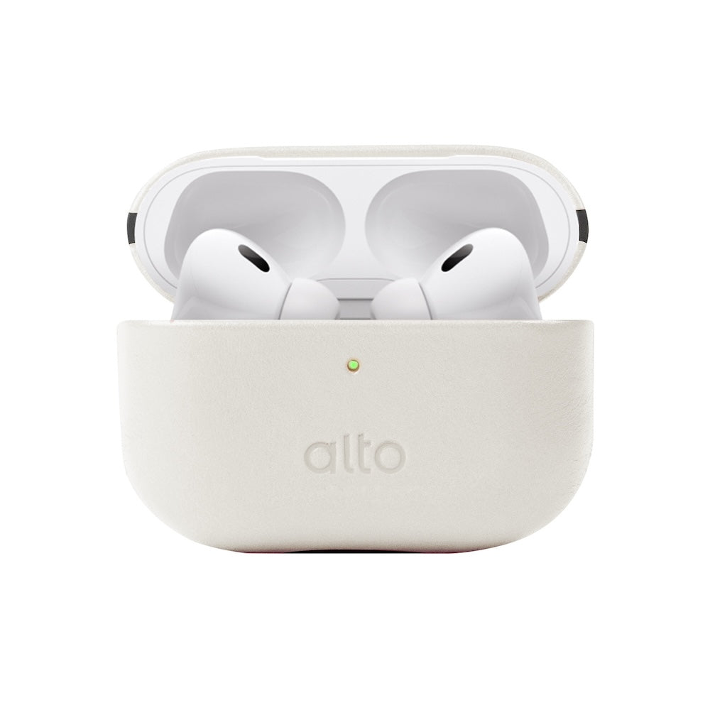 AirPods Pro 3 皮革保護套 - 霜月白