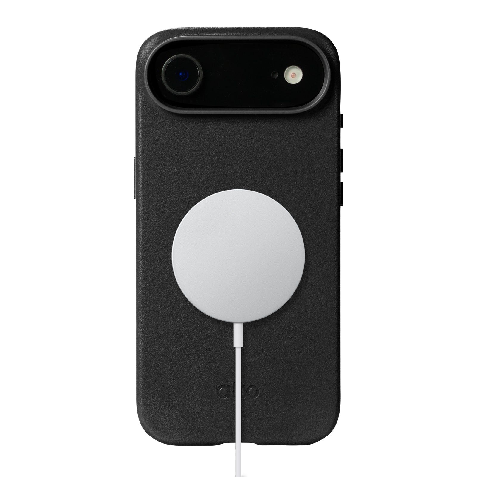 iPhone Air - Clop 磁吸皮革手機殼 - 渡鴉黑
