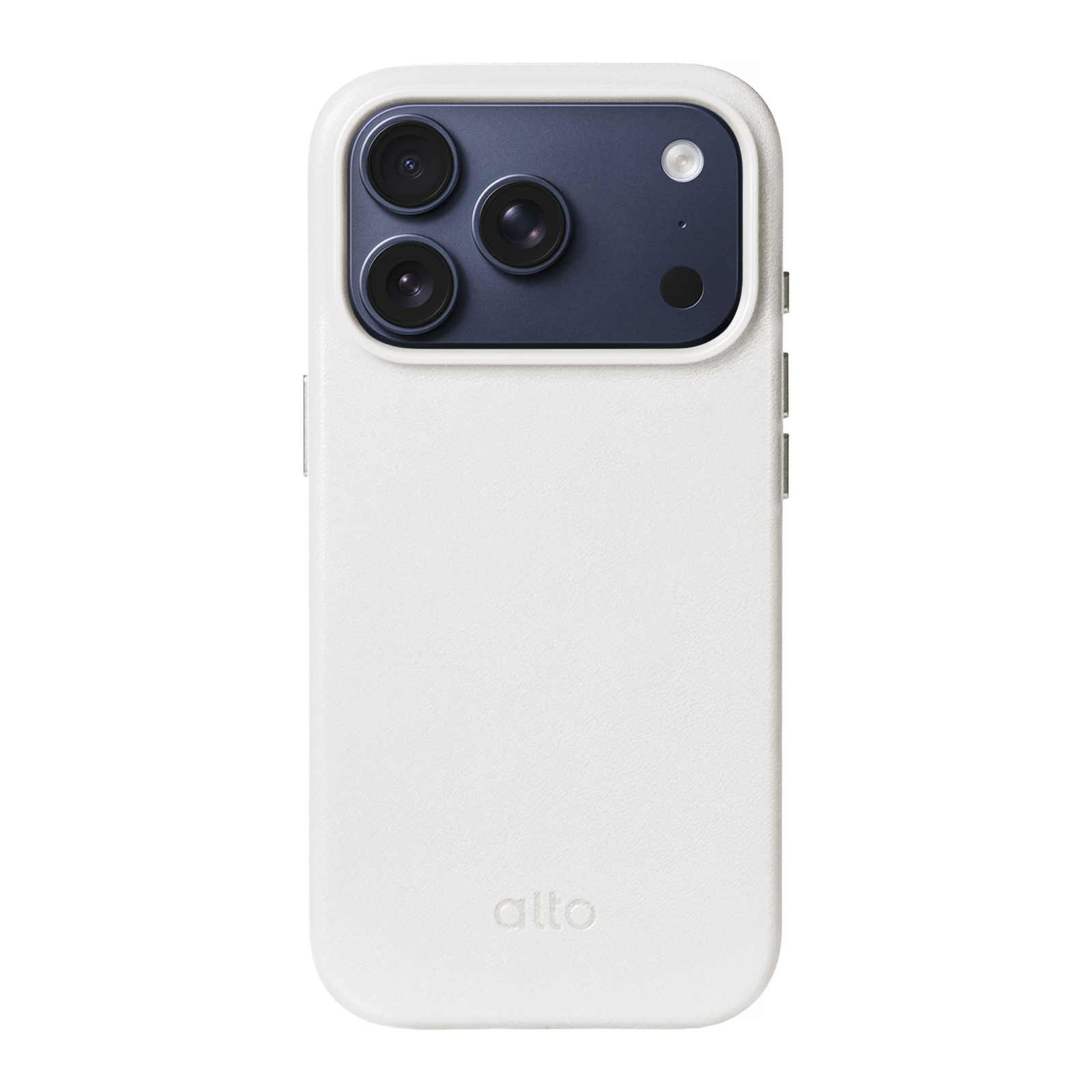 iPhone 17 Pro - Clop 磁吸皮革手機殼 - 霜月白