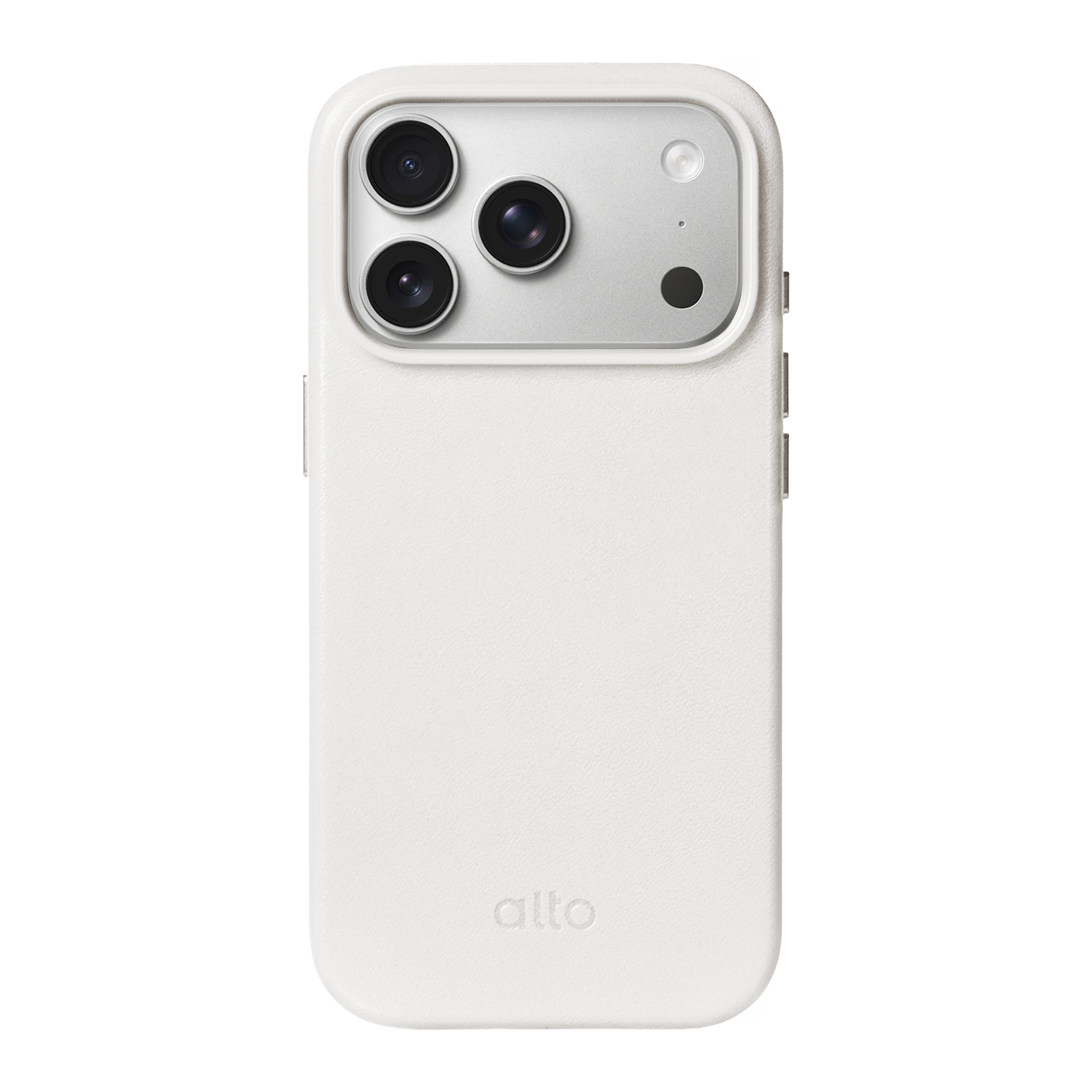 惜福品 - iPhone 17 Pro - Clop 磁吸皮革手機殼 - 霜月白