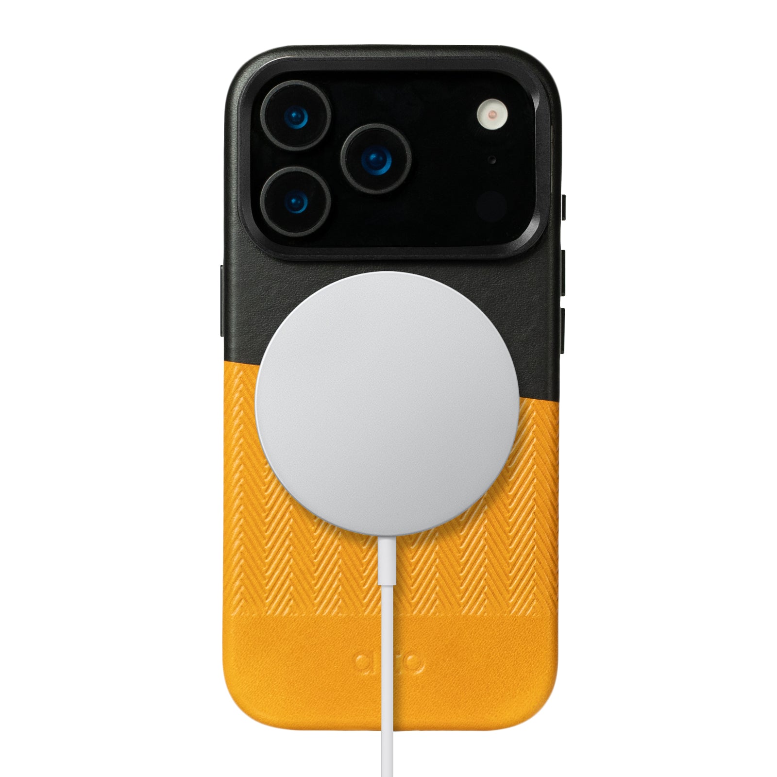iPhone 17 Pro - Herring 磁吸支架皮革手機殼 - 焦糖棕/渡鴉黑