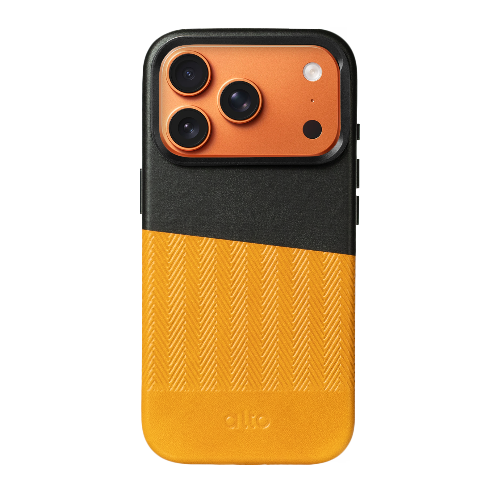 iPhone 17 Pro - Herring 磁吸支架皮革手機殼 - 焦糖棕/渡鴉黑