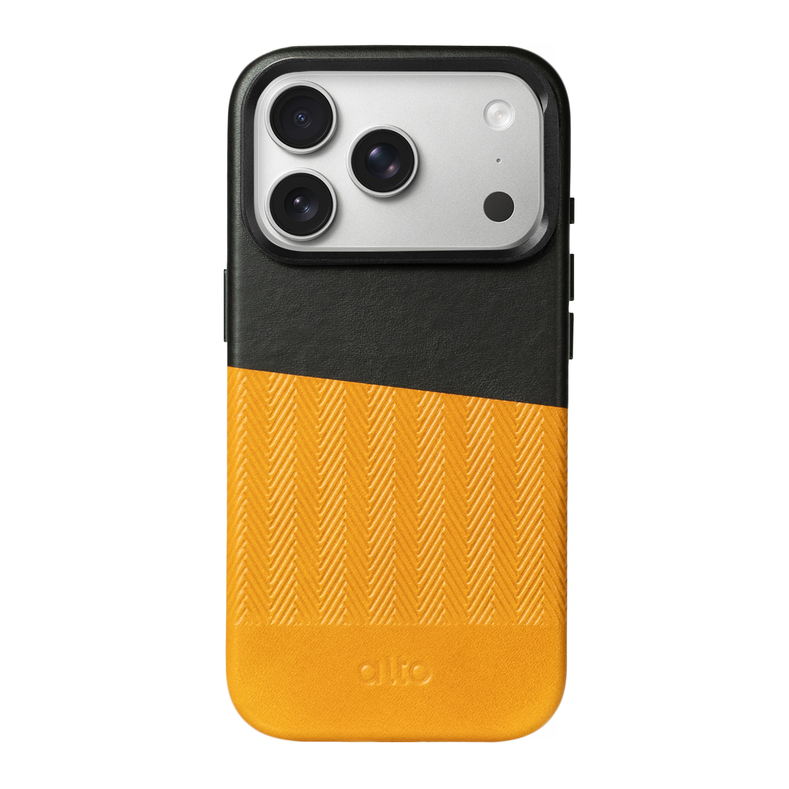 iPhone 17 Pro - Herring 磁吸支架皮革手機殼 - 焦糖棕/渡鴉黑