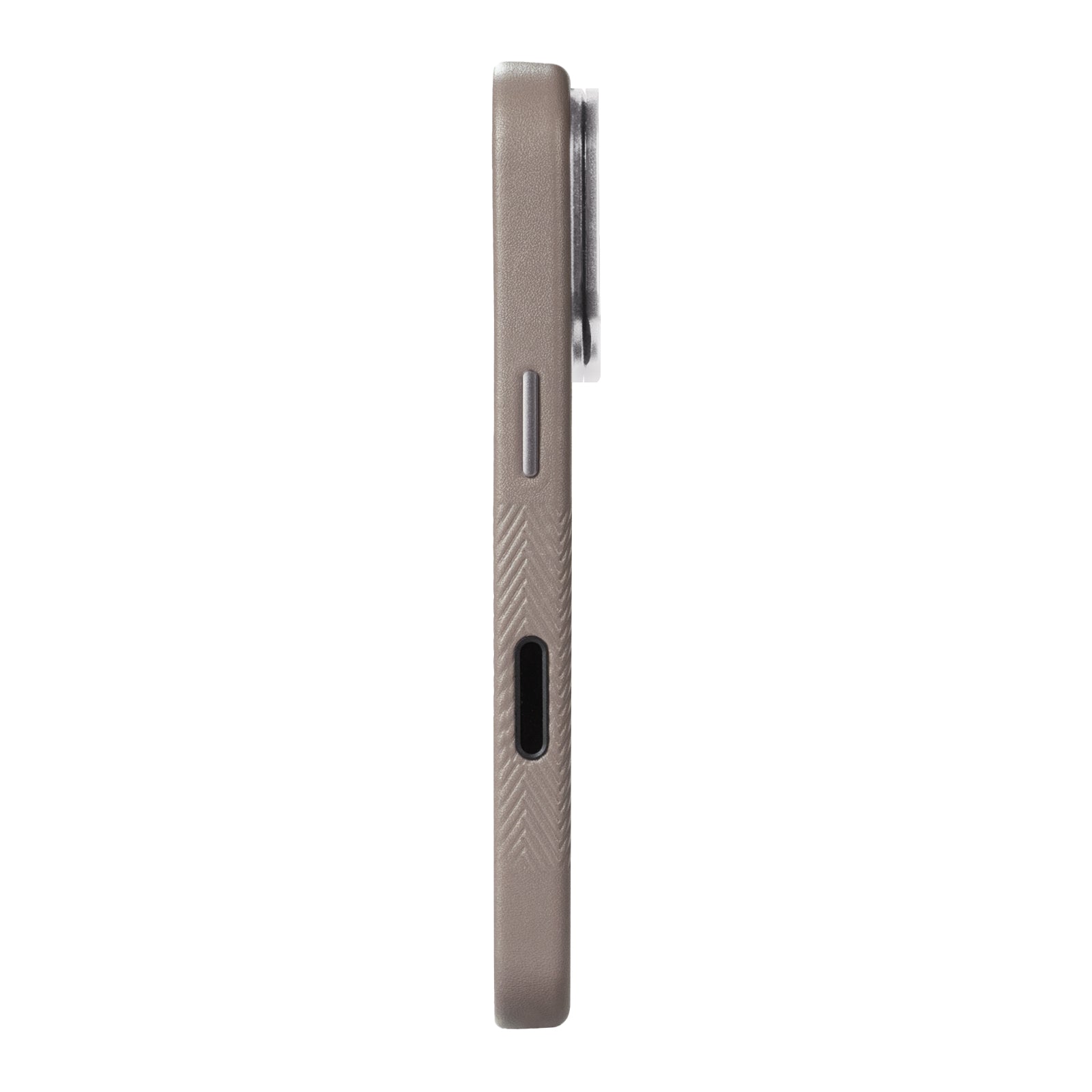iPhone 17 Pro - Herring 磁吸支架皮革手機殼 - 礫石灰