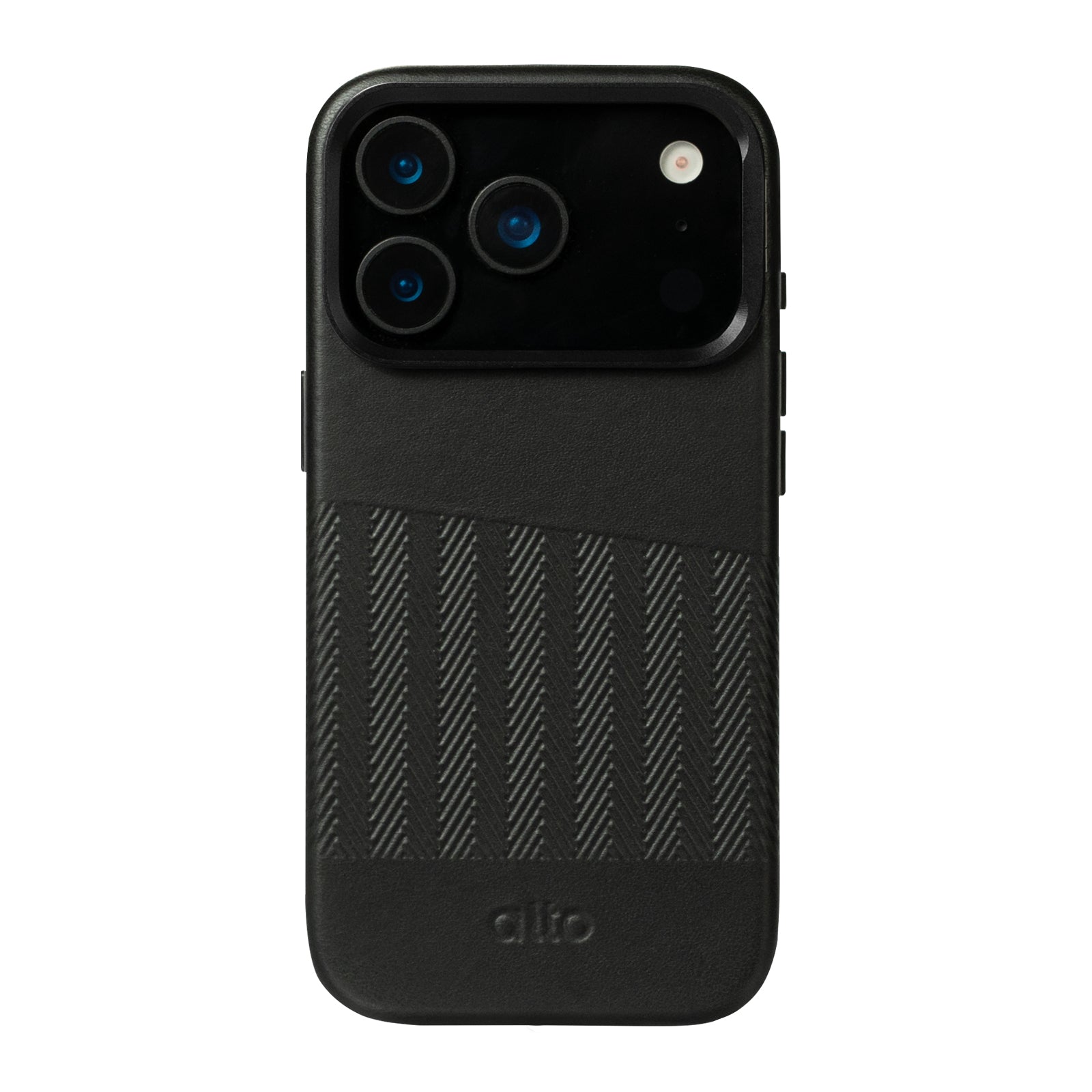 iPhone 17 Pro - Herring 磁吸支架皮革手機殼 - 渡鴉黑