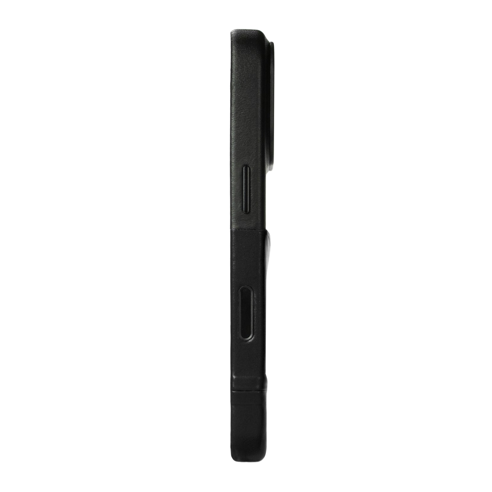 iPhone 17 Pro - Metro 插卡式皮革手機殼 - 渡鴉黑